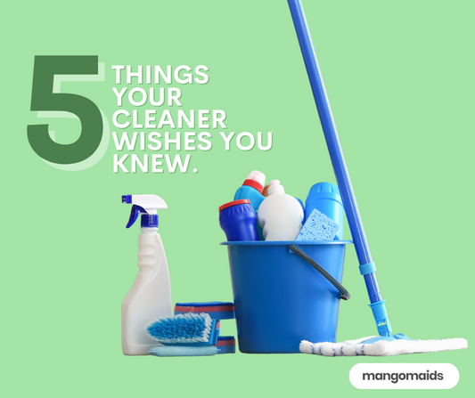 5 Things Your Cleaner Wishes You Knew - Making Cleaning Quicker and Better with Simple Steps